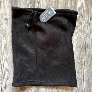 Juncture Fleece Neck Warmer Gaiter – Black Thermal Fleece One Size, New with Tag